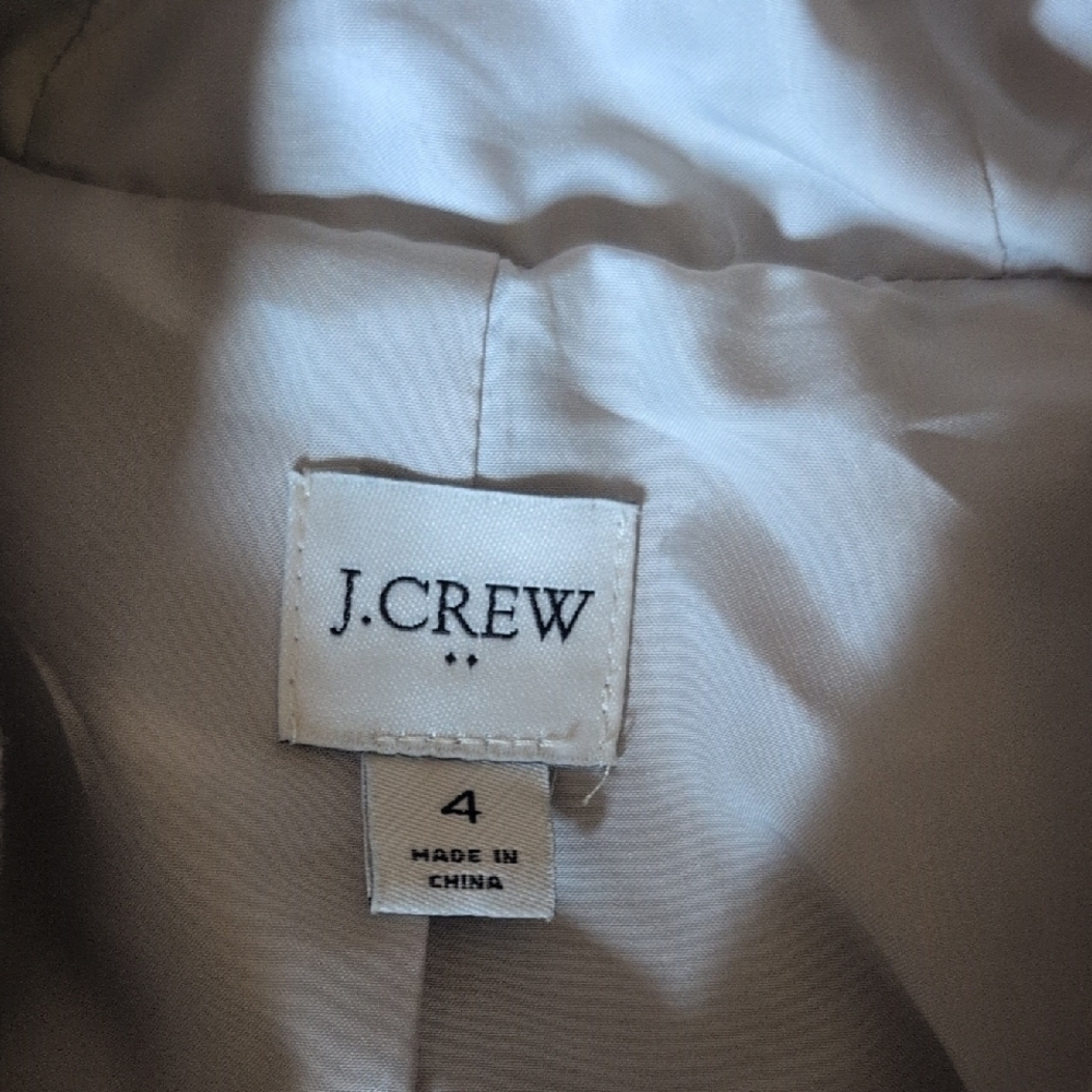 J.Crew Gray City Coat with Faux Fur Trim - Picture 2 of 10